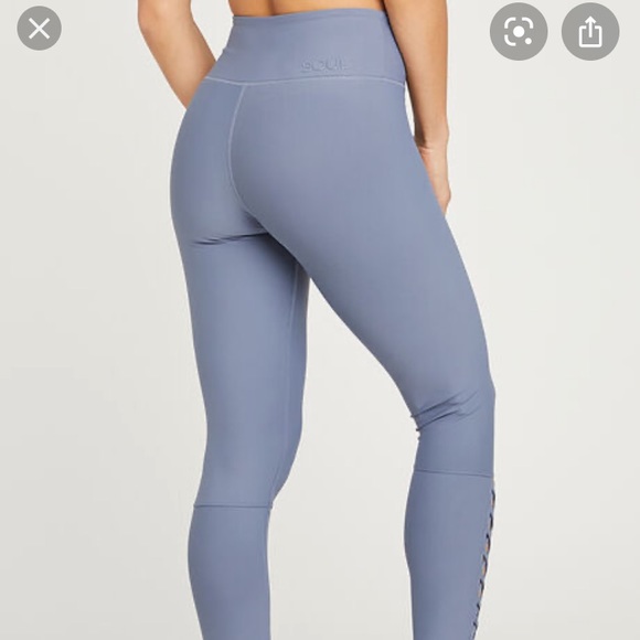 Worn once Soulcycle Lace Up leggings sz XS - Picture 2 of 4